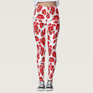 Geometric Abstract Starburst Floral-inspired Leggings