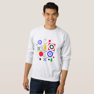 Geometric abstract sweatshirt
