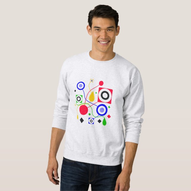 Geometric abstract sweatshirt (Front Full)