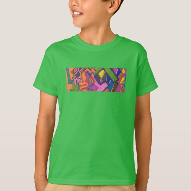 "Geometric" Abstract T-Shirt (Front)