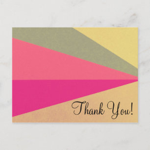 Geometric Abstract Thank You Card