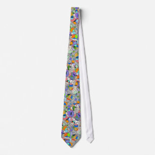 Geometric abstract tie