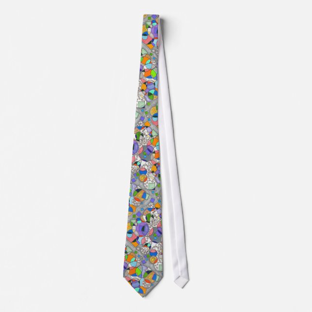 Geometric abstract tie (Front)