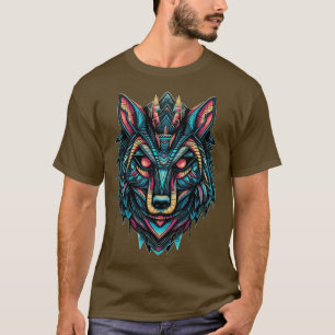 Geometric Abstract Wolfs Head 1 T-Shirt