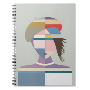 Geometric Abstract Woman Notebook