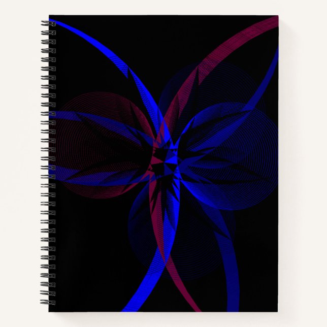 Geometric Abstraction Spiral Notebook (Front)