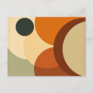 Geometric Abstraction with Overlapping Circles  Postcard