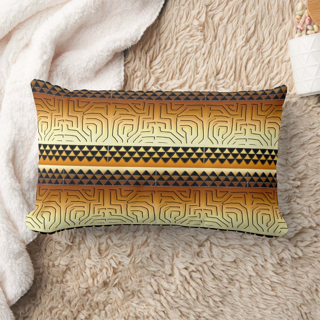 Geometric Afrocentric • Heritage Lumbar Pillow (Creator Uploaded)
