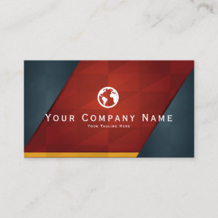 Geometric Angular Corporate Professional Design Business Card