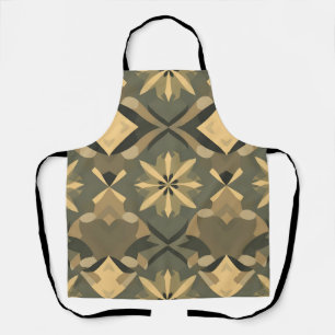 Geometric Apron: Artistic Seamless Pattern Design Apron