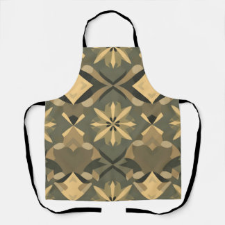 Geometric Apron: Artistic Seamless Pattern Design Apron