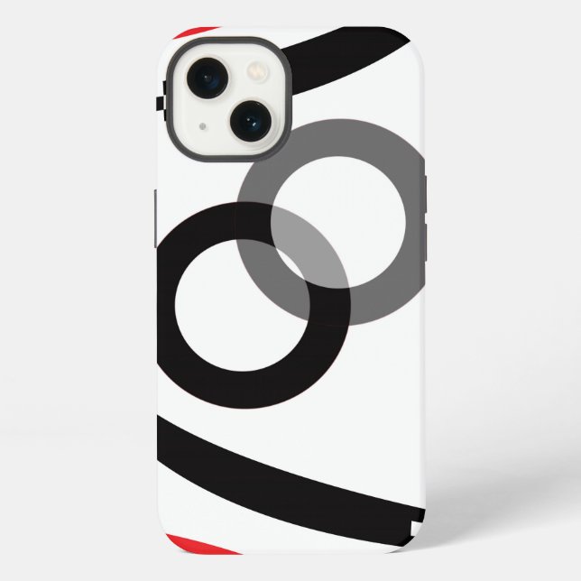 Geometric Arc Circle iPhone Case (Back)
