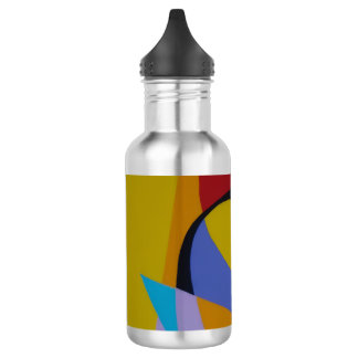 Geometric Arcade Inspired Water Bottle