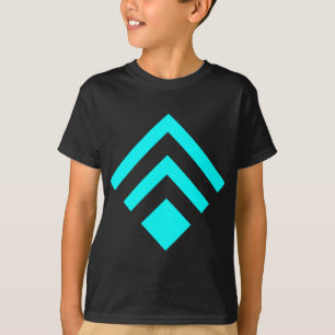 Geometric Arrow 02 - Cyan T-Shirt