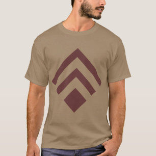 Geometric Arrow 02 - Dark Brown T-Shirt