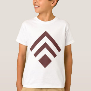 Geometric Arrow 02 - Dark Brown T-Shirt
