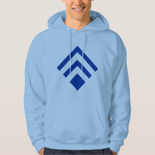 Geometric Arrow 02 - Navy Blue Hoodie