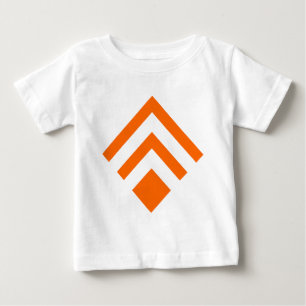 Geometric Arrow 02 - Orange Baby T-Shirt
