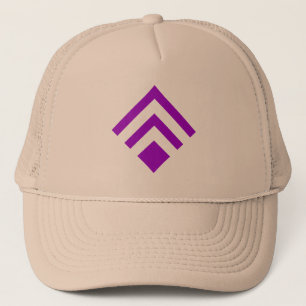 Geometric Arrow 02 - Purple Trucker Hat