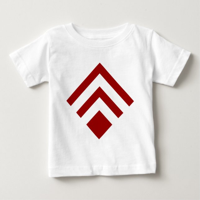 Geometric Arrow 02 - Ruby Red Baby T-Shirt (Front)