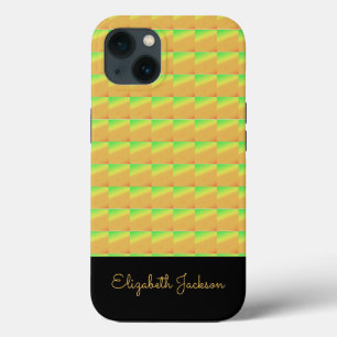 Geometric Art, African Tropical Sunset Colours iPhone 13 Case
