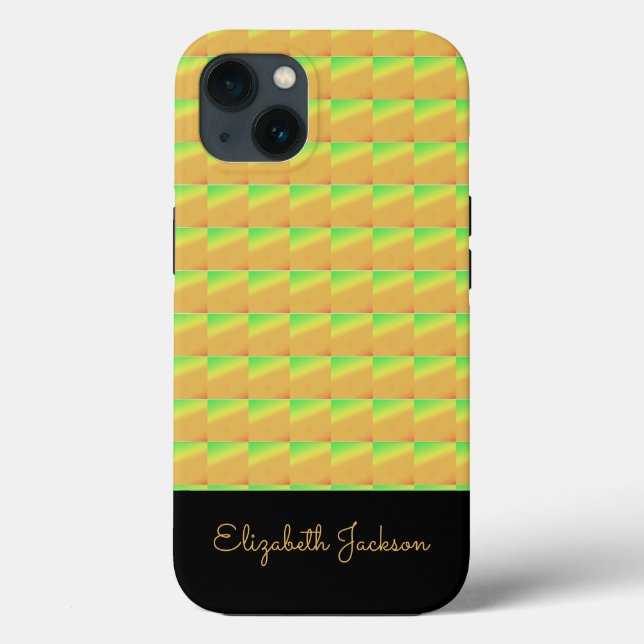 Geometric Art, African Tropical Sunset Colours Case-Mate iPhone Case (Back)