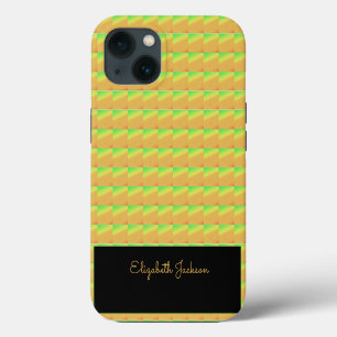 Geometric Art, African Tropical Sunset Colours iPhone 13 Case