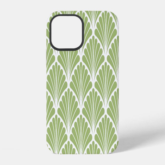 Geometric Art Deco, seamless pattern iPhone Case (Back)