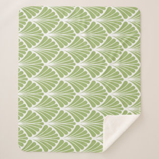 Geometric Art Deco, seamless pattern Sherpa Blanket