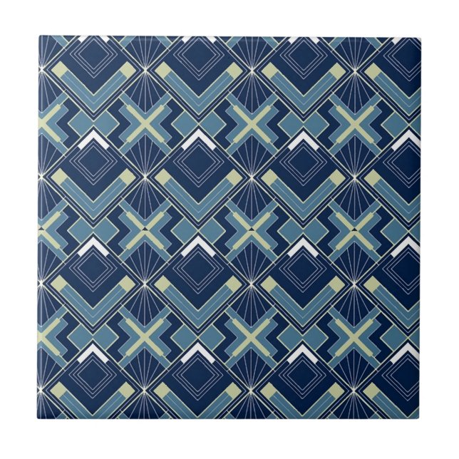 Geometric Art Deco  Tile (Front)