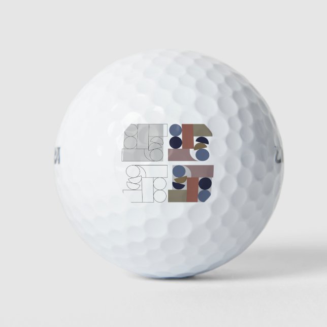 Geometric Art  Golf Balls (Front)