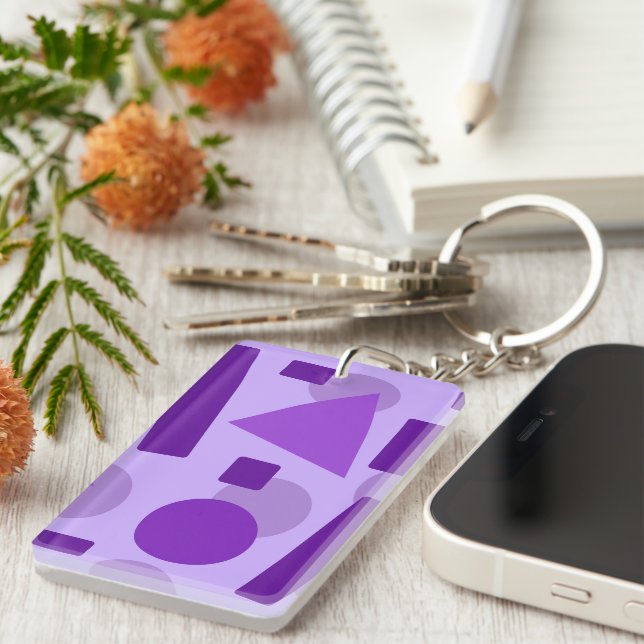 Geometric Art Key Ring (Front Right)