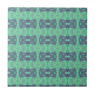 Geometric art pistachio green tile
