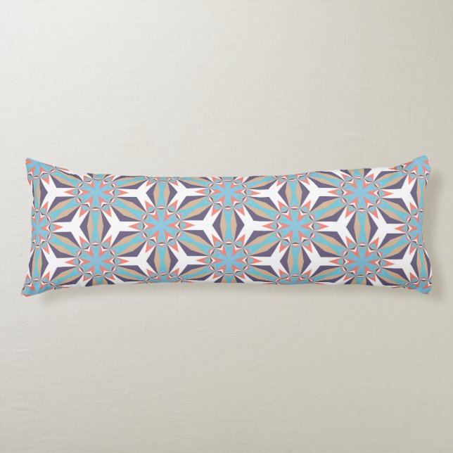 Geometric Artistic Abstract Pattern Body Cushion (Front)