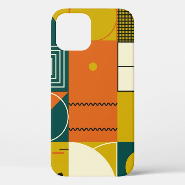 Geometric artwork design with simple shapes and fi Case-Mate iPhone case (Back)