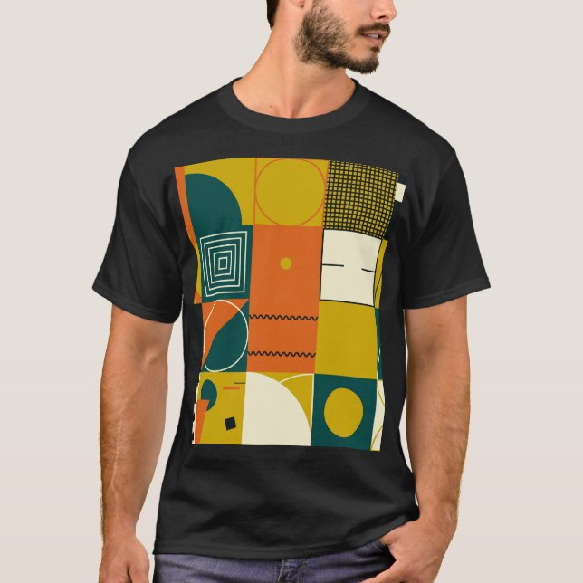 Geometric artwork: simple shapes design. T-Shirt (Front)
