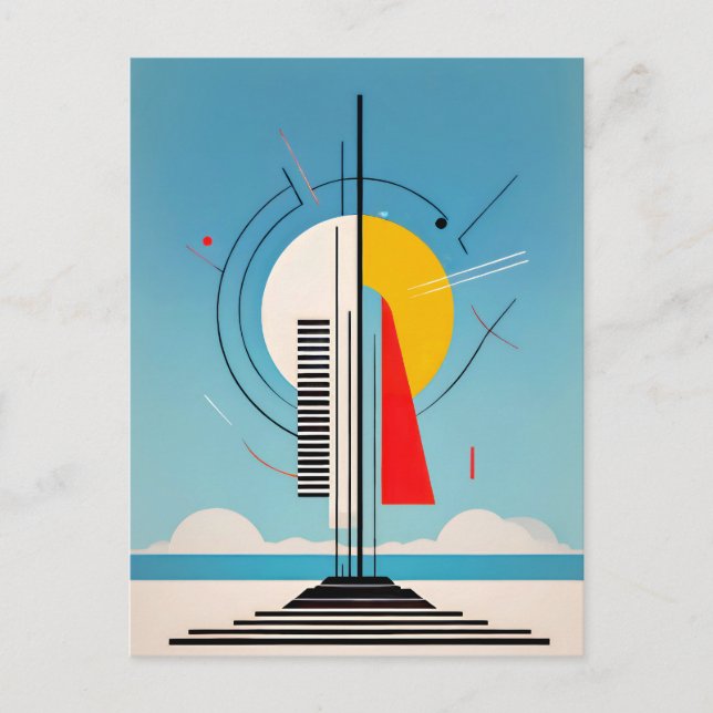 Geometric Ascension, Towards the Cosmic Balance Postcard (Front)