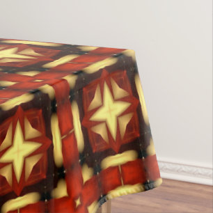 Geometric Autumn Star Design  Table cloth