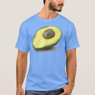 Geometric avocado motif, fruit shirt, vegetables, T-Shirt