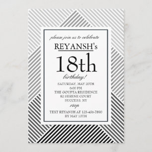 Geometric Background Invitation