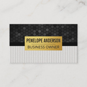 Geometric Background Linen Stripes Business Card