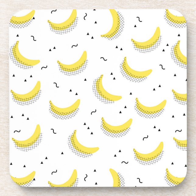 Geometric Bananas Coaster (Front)