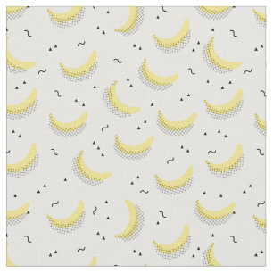 Geometric Bananas Fabric