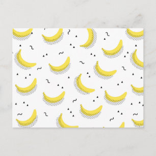Geometric Bananas Postcard