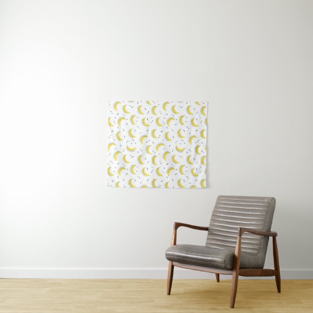 Geometric Bananas Tapestry (In Situ (Horizontal))