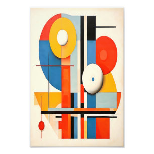 Geometric Bauhaus Minimalist Abstract Art Photo Print