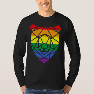 Geometric Bear Lgbt Papa Mens Gay Pride Month Fath T-Shirt