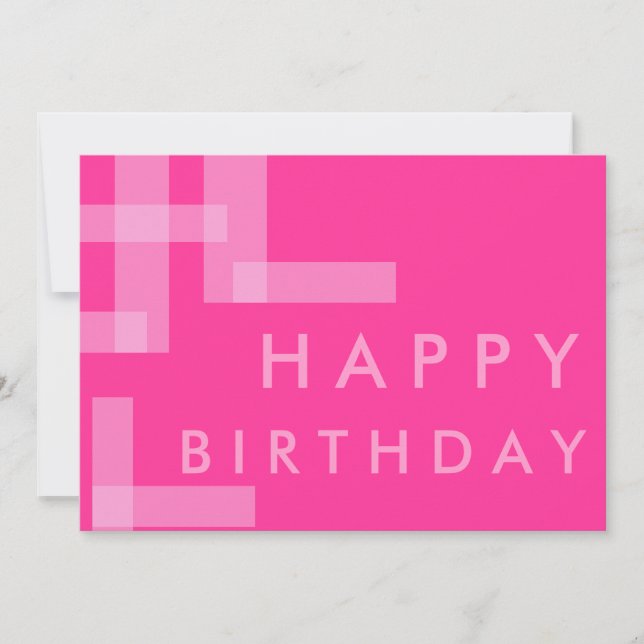 Geometric Birthday Invitation (Front)