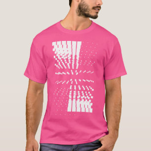 Geometric Black And White Abstract Stars Futuristi T-Shirt