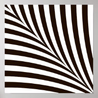 Geometric black and white Zebra stripes